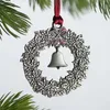 8 Styles Christmas Tree Decorations Alloy Antique Silver Electroplating Snowflake Christmas Ornaments Room Decor