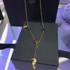 Hänge halsband umgodly mode koppar halsband guld färg tropisk djungel charm blommig palm toucan justerbar för kvinnliga smycken