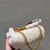 shoulder bag Handbag Women Designer Lamb hair cloud bags Leisure Pure Leather Chain bags shopping fashion lady purse messenger Front logo Large capacity soft