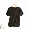 Camisas femininas camisetas de verão Camisa coreana de moda feminina Inglaterra Simples Solid Sold-Golaço curto Tees de manga curta Harajuku Tshirt 2022 ropa