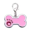 Collier personnalis￩ de v￪tements pour chien Pas de tags de compagnie perdus Nom d'identification pour chat Cat Pendant Course Accessoires d'os Drop 2Q