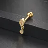 Kolczyki stadnonskie 1PC Uch Ear Daith For Women Jewlery Cyrcon Gold Color Star Snake Tragus Septum Akcesoria