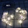 Guirlandes lumineuses LED pour décoration de noël, père noël, flocons de neige, citrouille, lanterne fantôme Halloween pour la décoration de la maison