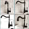 Faucets Bathroom Sink Faucets Basin Faucets Bathroom And Cold Faucet Swivel Spout Black Bronze Deck Mounted Vessel Sink Vanity Water Taps