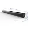 SoundBar Ultra Slim Slim Destacável Bluetooth TV Sound Bar de 37 polegadas Wireles Alto-falante Subwoofer Basta de som com Optical para LED 221101