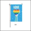 Banner flaggor 30x45 cm Rainbow Flags Holiday Banners LGBT Gay Garden Decorations Pride Drop Delivery 2021 Hem Festive Party Supplies DHRR7