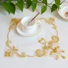 Lace Doilies kanten borduurwerk matten 27 cm Franse retro tafel mat bloem pads home decoratie