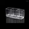 Accessories Packaging Organizers Storage Boxes Acrylic Transparent Cosmetic Makeup Organizer Holder Box Tool Brush Accessory