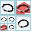 Contas de meditação de meditação de buda de tophus de miçangas Bracelets para homens Praça de oração de joalheria Mala Praça de pulseira Diração 2022 DHGZK