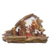 Decorative Figurines Zayton Home Decoration Nativity Scene SET Holy Family Statue Christ Jesus Mary Joseph Figure Catholic Figurine