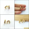 Stud Fashion Cuff Earring With Gold Filled Cz Rainbow Cubic Zirconia Wedding Party Women Girl Jewelry Er960 Drop Delivery 2022 Earrin Dhu5M