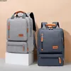 Duffel Bags Backpack de Backpack de Computador Casual Backpack Luz de 15,6 polegadas Bolsa de laptop Lady Anti-Bebt Travel Grey Organizador