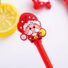 1PC KAWAII SANTA CLAUS GEL PEN CREATION CARTOONクリスマスブラックシグネチャーかわいい学生オフィス学用具文房具