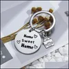 Party Favor 2021 New Family Key Chain Home Sweet Part