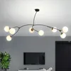 Chandeliers Modern Led Magic Bean Chandelier Nordic Pendant Lights For Living Room Bedroom Dinning Home Decoration Lighting Fixture