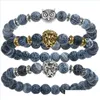 FILHO DO LEOPARD TIGER ELENTE LION BRACELETE OWL BUDHHA BEADS BRACELES BANGLES BANGEM CHARM CHARM NATURAÇÃO JOWETRIO DE YOGA MENINAS MULHERES DOLIVE DHHNHI