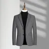 Men's Tracksuits Autumn Men's Suit Casual Business Fashion Short Tweed Coat