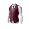 M￤ns v￤star formella aff￤rer blazer m￤n ￤rml￶s v hals enkelbr￶st smal gilet man