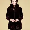 Frauen Pelz Frauen Winter Nachahmung Nerz Mantel Mittleren Alters Mutter Verdicken Oberbekleidung Weibliche Warm Halten Jacke A471