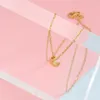 Pendentif colliers Fnixtar 10 pièces miroir poli lune perles en acier inoxydable câble chaîne pour femmes filles mode bijoux 2022