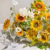 Decorative Flowers Natual White Theme Wedding Flower Box Set For DIY Bouquets Centerpieces Arrangements Party Baby Shower Home Decorations