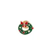 Simpatico cartone animato Natale gioielli designer spilla stampella albero ghirlanda campana Babbo Natale pin spille sudamericano placcato oro argento per ragazze ragazzi donna regalo festa