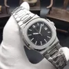 Cuidado com relógios de designer masculino Relógios mecânicos automáticos Tamanho de 38 mm de couro de aço inoxidável Sapphire Sapphire Relógios de Moissanite à prova d'água de vidro