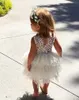 Girl's Dresses Summer Girl White Scallop Girls Little Princess Tutu Fluffy 1 2 3 4 5 Years Children Casual Wear Kids Clothes 221101