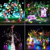 Cordes Batterie LED Starry String Lights Fairy Micro Copper Wire 13key RF Remote pour la fête Mariage de Noël