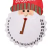 Dekoracje świąteczne dla dzieci Prezenty Kalendarz adwentowy 24 dni wiszące filc odliczanie Navidad 2022 Noel Rok dekoracji
