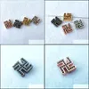 Conectores Cz Micro Pave Charm Conectores Accesorios para hacer Diy Pulsera Collar Joyería Encontrar Ct548 Drop Delivery 2022 Find Dhqi7