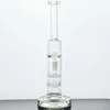 Small hookah two honeycomb to turbine Perc inline water pipe glass tube 14mm connector Bong-295