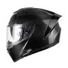 Caschi da moto Casco in fibra di carbonio Casco integrale da corsa Bluetooth ultraleggero con doppie lenti per uomo e donna per tutte le stagioni