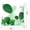 Pillow Green Plant Printing Cover Throw Case Modern Room Decorative Sofa Pillowcase For Living Home Supplies