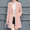 Women's Fur Fall/winter Women Sheep Shearing Loose Coat Casual Korean Mid-length Mink Imitation Thickening Jacket A920