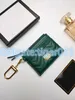 Porte-clés classique Marmont Porte-cartes Portefeuille de luxe Porte-monnaie 627064 avec boîte d'origine Portefeuilles de créateurs pour femmes Holder273x