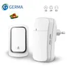 Dispositivi intelligenti Campanello wireless GERMA Nessuna batteria richiesta Campanello per porta autoalimentato impermeabile Set Home Outdoor Kinetic Ring Chime 221101