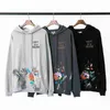 Fleece Herbst Splash Designer Handbemalter Luxusdruck Baumwolle Dünne Herren Graffiti Hoodies Ink Gary Loose Dept Hoodie High Street und Damen