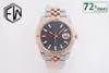 EWF Watch TH-11.7MM President Datejust 41mm 126331 SLATE grey Dial CAL.3235 Automatic Mechanical 72 hours power storage 904L Men Men's Watches Two Tone Rose Gold