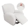 Chair Covers 1 Set Solid Single Sofa Cover Elastic Thickening All-Inclusive Massage Fabric Reclin Home Decoration