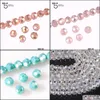 Beaded 3 4 6 8 Mm Crystal Cut Glass Round Beads Cristal Faceted Beautif Transparent Strand Diy Components For Needlework Drop Delive Dhhkl