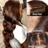 Hair pieces Chocolate Human Hair Bundles With Closure Brazilian Lace Closure With Body Wave Bundles Darker Brown Remy Hair Extensi9144387