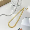 Choker SRCOI Temperament Hip Hop Fishbone Necklace For Women Fashion Gifts One Row Wheat Collarbone Chain Short Necklaces