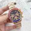 Designer watch role Man watches wristwatch Luxury designer Zuidi rainbow fashion full function timing business watch 6B96L