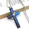 Pendant Necklaces Men Women's Jewelry Punk Stainless Steel Cross Necklace Ball Chain Wild Collarbone Choker