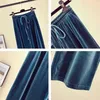 23s LuxuryDamesbroek Capri's Het nieuwste ontwerp van wijde broeken Europese en Amerikaanse mode Gedrukte letters Fluweel Veelzijdige casual broek met hoge taille