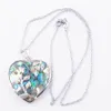 Natural Abalone Shell Pendants Love Heart Shape Pendulum Pendant For Necklace Fashion Popular Jewelry N3643