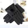 Five Fingers Gloves Motorcycle Riding Deerskin Gloves Men039s SingleLayer Thin Fashion Hollow Spring and Autumn Car Driving Dri4723424