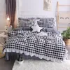 Bedding Sets 2022 Spring The Princess Lace And High Quality Set Flannel Coral Fleece Bed Linen Duvet Cover