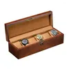 Cajas de reloj 6/10/12 ranuras organizador de relojes de madera caja sólida de moda para hombre caja Original para regalo